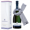 Bleu Brut (75 cl.) en étui avec son écharpe marinière Saint James