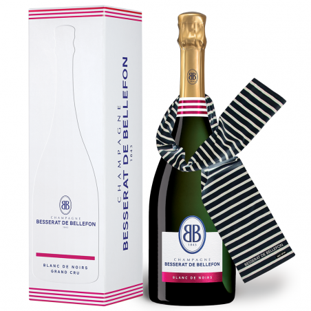 Blanc de Noirs Grand Cru en étui (75 cl.) accompagnée de son écharpe Saint James